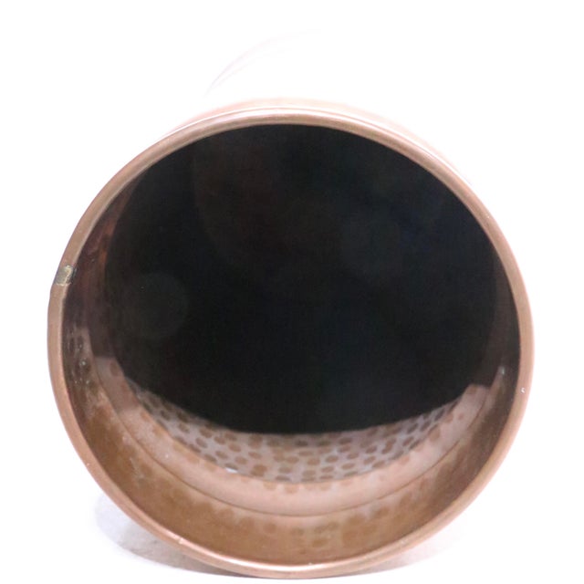 Copper Vintage Copper Umbrella Cane Stand by Nicki Yassaman Made in Turkey C. 1970's For Sale - Image 8 of 10