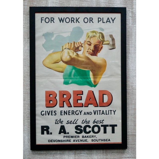 Vintage Scotts Bakery Advertising Poster, 1920s For Sale - Image 6 of 6