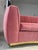 2010s Contemporary ModShop Custom Coral Velvet Curved Sofa For Sale - Image 5 of 7