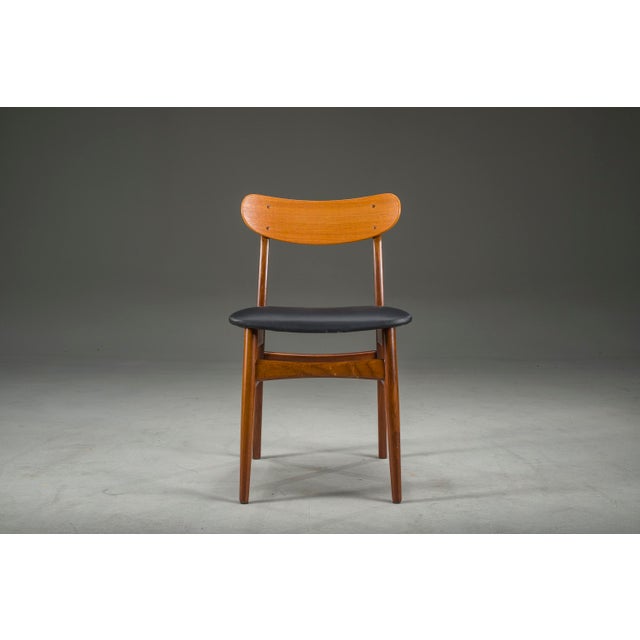 Black Mid-Century Danish Dining Chair with Leather Upholstery from Farstrup, 1960s For Sale - Image 8 of 10
