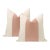 Not Yet Made - Made To Order 20" Blush Mohair Panel + Linen Pillows - a Pair For Sale - Image 5 of 5