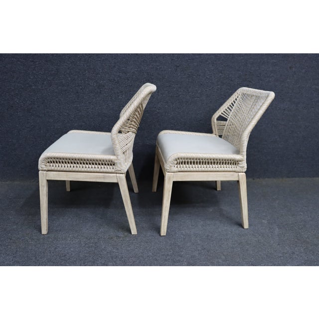 Essentials for Living Loom Rope Dining Chairs, Set of 6 For Sale - Image 9 of 17
