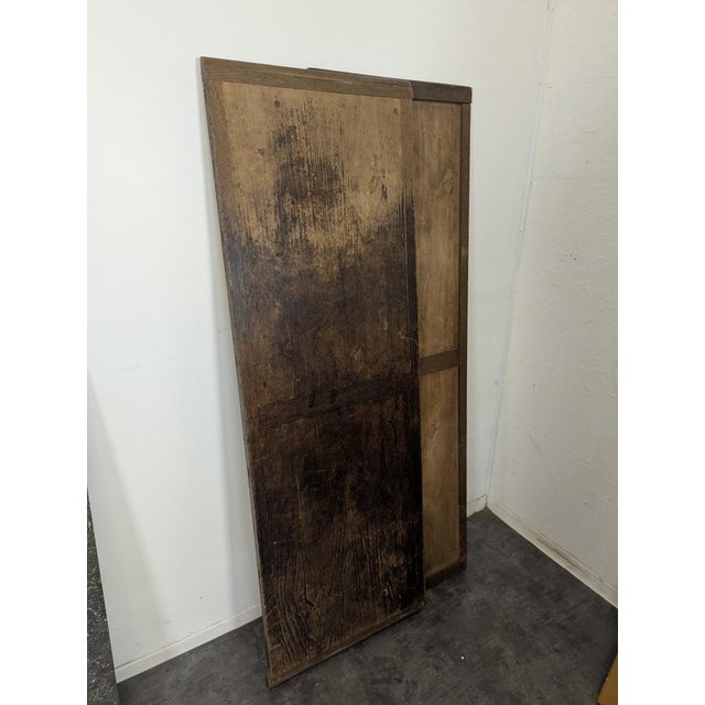 Oak Castle Side Table with Extensions For Sale - Image 5 of 7