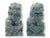 Midcentury Carved Green Marble Foo Dog Bookends For Sale In Los Angeles - Image 6 of 6