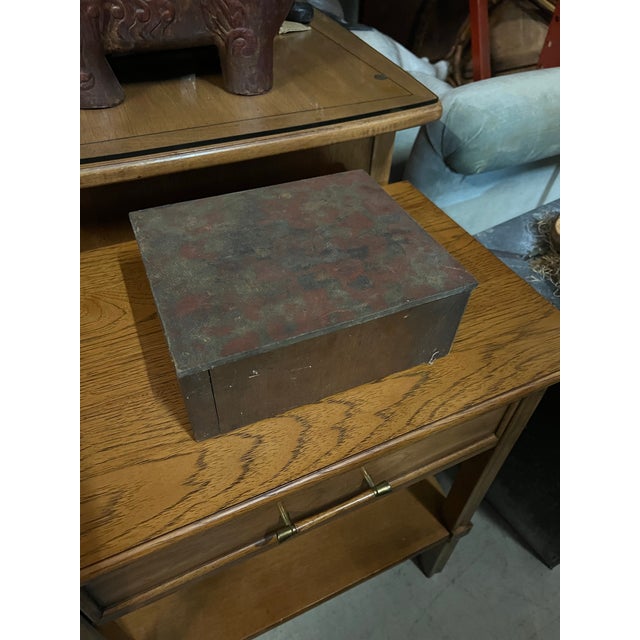 1970s 1970s Handmade Industrial Style Wooden Box For Sale - Image 5 of 7