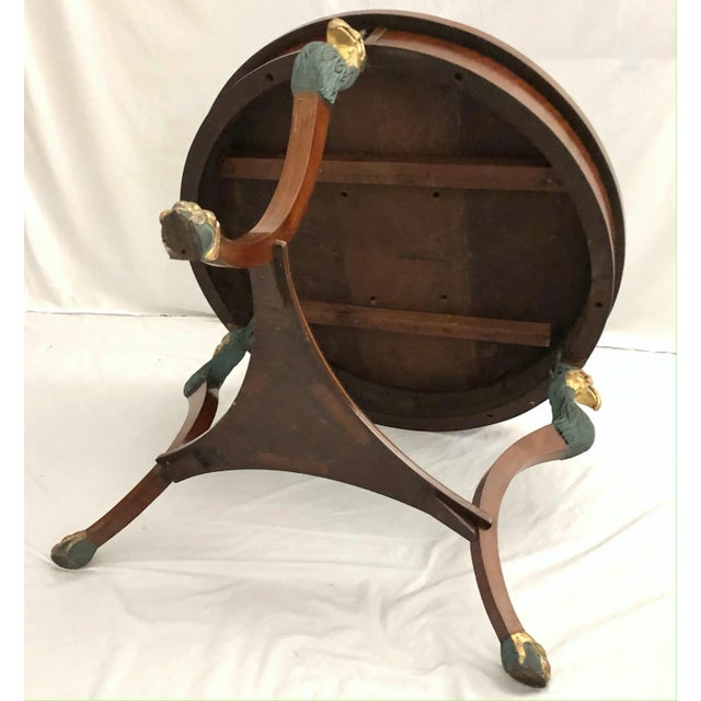 An Early 19th Century Mahogany Center Table C.1820 With Eagle Heads For Sale - Image 12 of 12