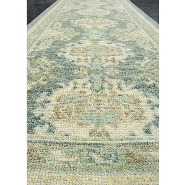 Textile Turkish Oushak Runner Rug 2'10" x 8' #17528 For Sale - Image 7 of 8