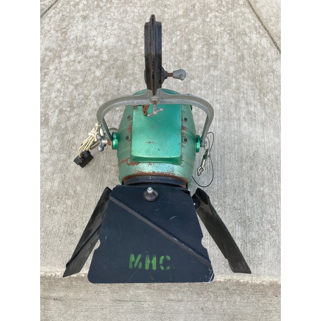 Bottle Green Bardwell & McAlister Inc. Model “Baby” Hollywood Motion Picture Spotlight For Sale - Image 8 of 13