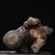 Pair of Vintage Chinese Gilt Bronze Foo Dogs – Buddhist Guardian Lions With Brocade Ball For Sale - Image 11 of 11
