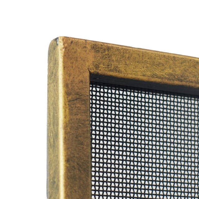 Not Yet Made - Made To Order Aged Silver August Fireplace Screen Iron For Sale - Image 5 of 8