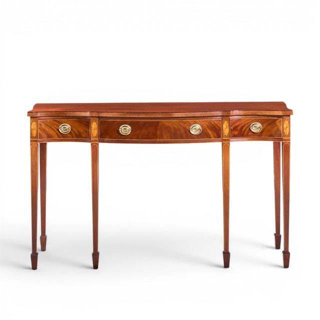 Baker Historic Charleston Collection Mahogany Sideboard Console Table This console table measures: 59 wide x 20 deep x...