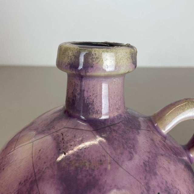 Ceramic Set Colorful Ceramic Studio Pottery Vases from Otto Keramik, Germany, 1970s, Set of 3 For Sale - Image 7 of 18
