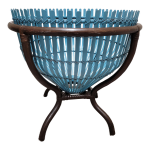 Rattan "Fish Trap" Side Table