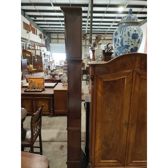 French Provincial 19th Century French Provincial Hand-Painted Comtoise Grandfather Clock, Signed Poitiers For Sale - Image 3 of 14