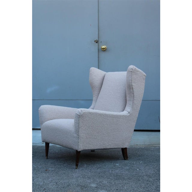 Italian High-Back Armchair, Italy, 1950s For Sale - Image 16 of 16