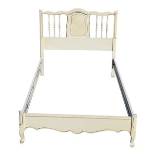 Dixie Furniture 1960s Vintage French Provincial Style Twin Bedframe For Sale