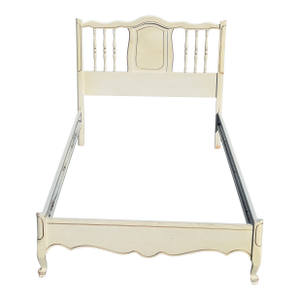 Dixie Furniture 1960s Vintage French Provincial Style Twin Bedframe