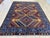 Hand-knotted in wool, this vintage rug showcases the bold, graphic design associated with Lori Pambak Kazak weavings from...