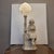 Early 20th Century Art Nouveau Girl Reading Table Lamp in Alabaster, Italy, 1920s For Sale - Image 4 of 18