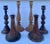 Assortment of Turned Wood Candlesticks- Set of 6 For Sale - Image 11 of 11