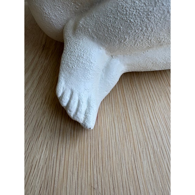 1970s Waylande Gregory “Reclining Nude” Textured Porcelain Sculpture for Museum Pieces, Inc. (m.p.i.), 20lbs For Sale - Image 10 of 12