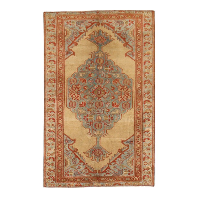 Khaki Antique Rug, 3'4'' X 5'4'' For Sale