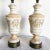 Mid Century Porcelain and Brass Table Lamps For Sale - Image 4 of 11
