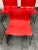 Circa 1998 Massimo Vignelli for Knoll Red Handerkerchief Chairs, Set of Five For Sale - Image 11 of 12