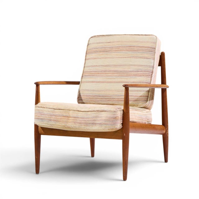 Grete Jalk for France and Sons Mid Century Danish Teak Lounge Chairs - Pair For Sale In Chicago - Image 6 of 12