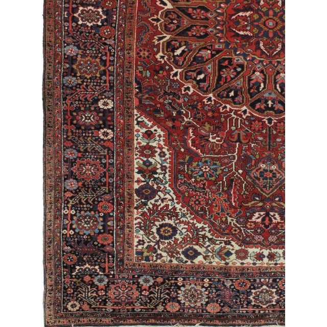 Vintage Heriz Rug 8ft 2in X 12ft For Sale - Image 10 of 11
