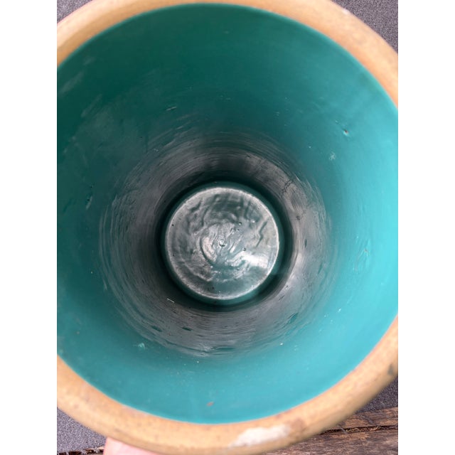 Vintage Green Floral Ransbottom Umbrella Stand For Sale - Image 12 of 13