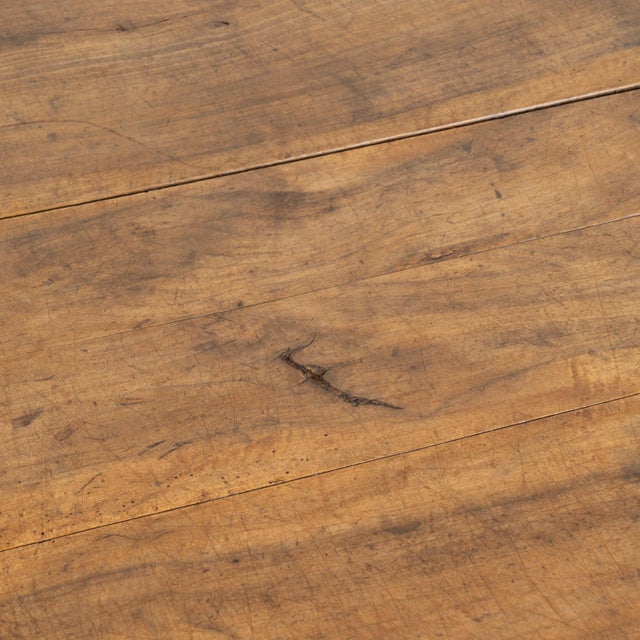 20th Century Hungarian Rustic Square Coffee Table With Vice Base For Sale - Image 6 of 15