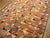 American 1900s Multicolor Geometric Antique American Hooked Rug 4'7" X 7'5" Handknotted Wool Carpet For Sale - Image 3 of 6