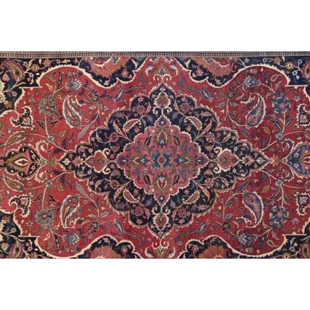 Persian 1900's Antique Persian Dorokhsh Palace Rug, 13' X 20' For Sale - Image 3 of 12