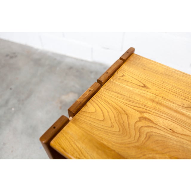 Low Elm Cabinet with Drawer from Maison Regain, 1960s For Sale - Image 16 of 18