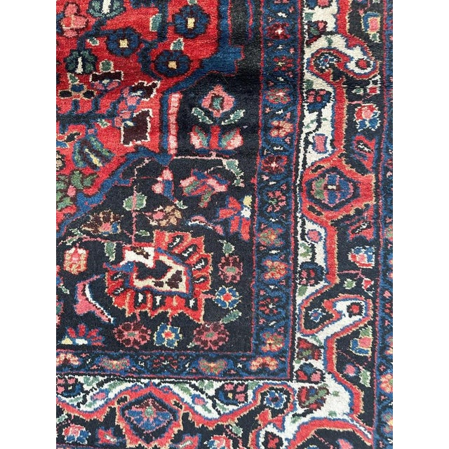 Mid-Century Kurdish Rug, 1940s For Sale - Image 14 of 17
