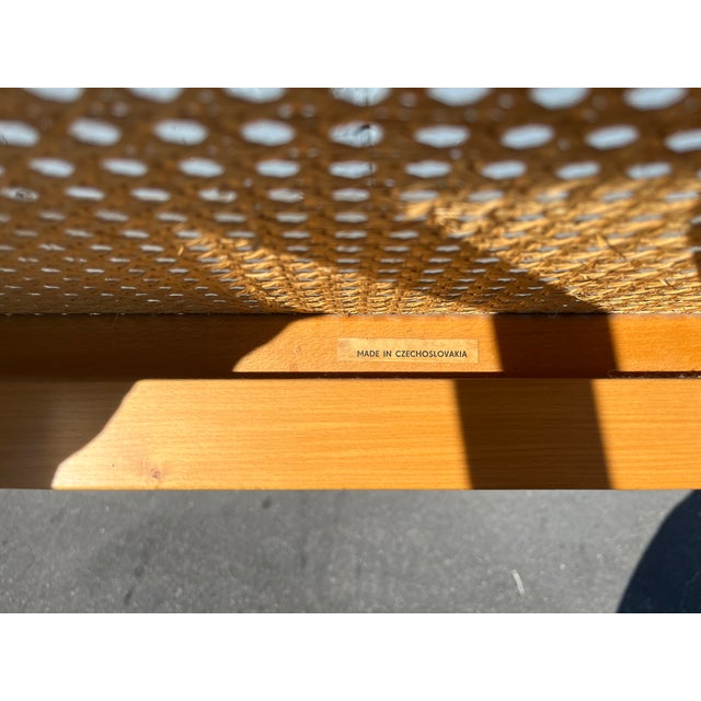 Bentwood and Cane Arm Chair, 1960 For Sale - Image 9 of 13