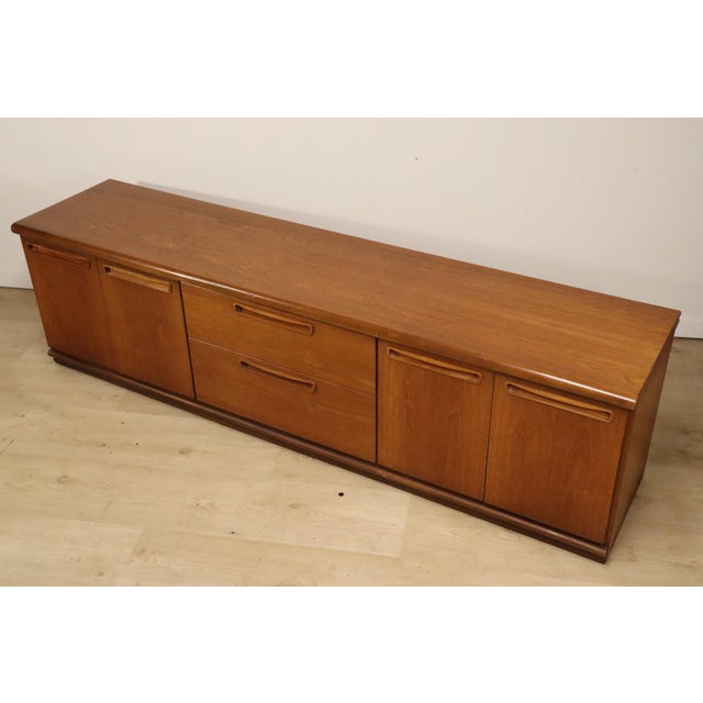 Low Teak Sideboard from Meredew, 1960s For Sale - Image 9 of 18