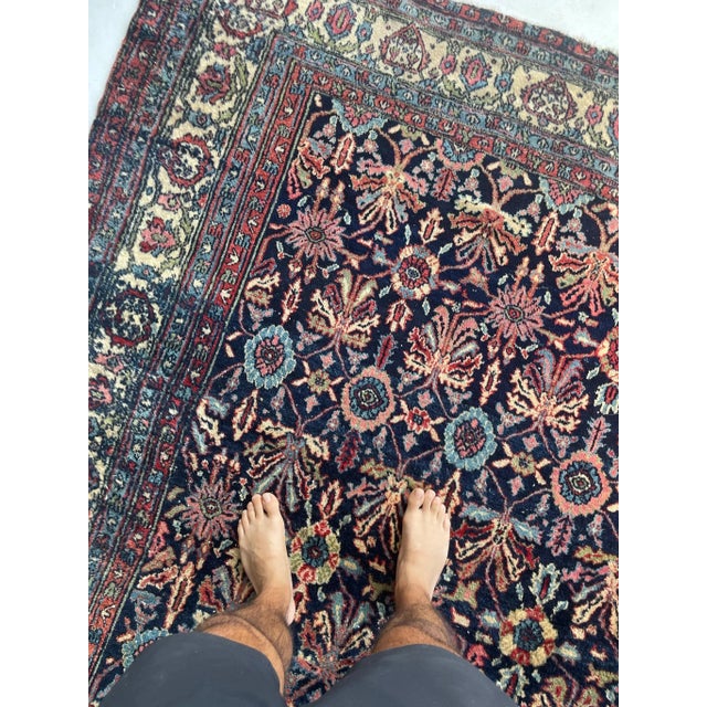 Antique Bibikkibad Rug - 8.7 X 11.9 For Sale In Milwaukee - Image 6 of 12