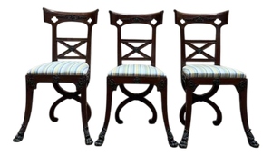 Victorian Empire Style Chairs, Set of 6