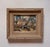 This oil on panel artwork captures a serene autumn landscape, where slender birch trees stand amidst a mosaic of earthy...