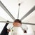 Mid-Century Modern 6-Arm Chandelier with Pressed Glass Shades, Late 20th Century For Sale - Image 13 of 17