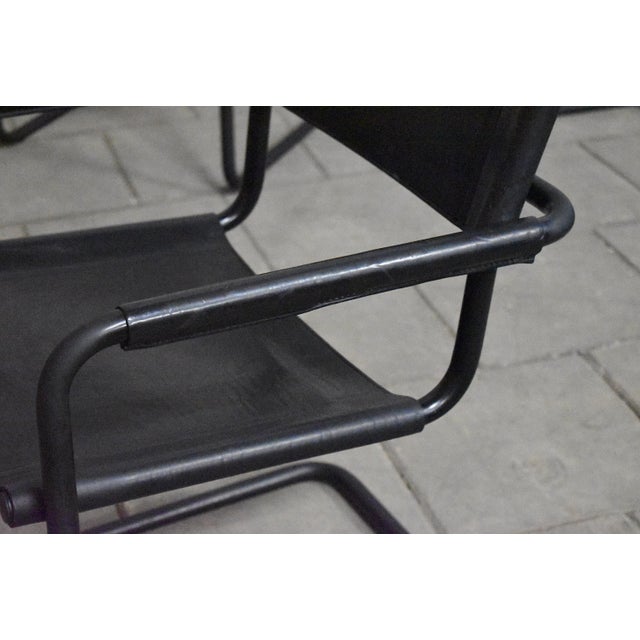 Cantilever Chair in Leather by Mart Stam for Linea Veam, Italy, 1970s For Sale - Image 6 of 7