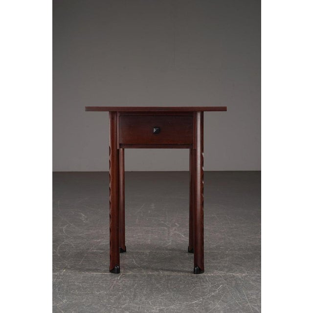 Amsterdamse School Side Table from C. H. Eckhart For Sale - Image 4 of 16