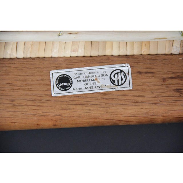 Oak & Wicker Mesh Model Ch31 Dining Chairs by Hans J. Wegner for Carl Hansen & Søn, 1950s, Set of 4 For Sale - Image 16 of 18