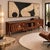 Wood Wave Stereo Console in Walnut With Inset Epoxy Top by Michael Maximo For Sale - Image 7 of 14