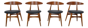 Mid-Century Danish Ch33 Dining Chairs by Hans J. Wegner for Carl Hansen & Søn, 1960s, Set of 4