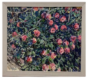 Georgij Moroz, Red Apples, 2005, Oil on Canvas, Framed