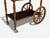 Swedish Modern, Rolling Bar Cart, Wood, Brass, Sweden, 1970s For Sale - Image 12 of 14