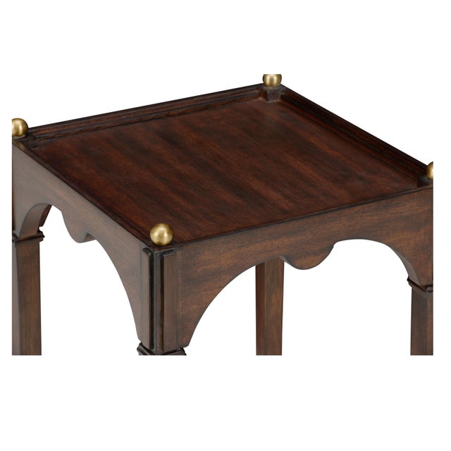 Contemporary Kent Drinks Table - Mahogany For Sale - Image 3 of 5